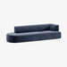 תמונה מזווית מספר 8 של המוצר EMETERIO | ספה תלת מושבית מעוגלת לסלון מבד בוקלה
