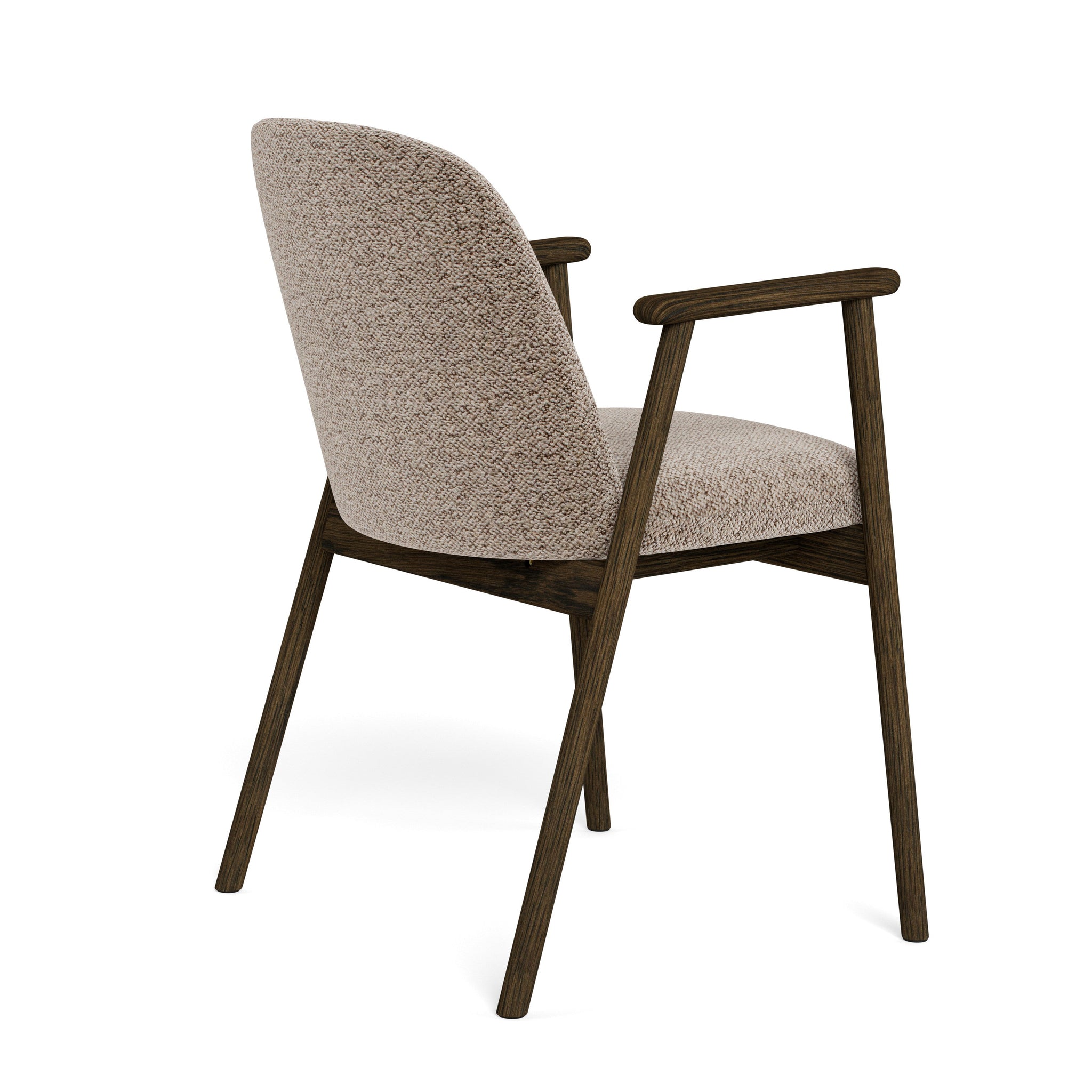 BREEZER | כיסא עם משענות יד מרופד בבד אריג