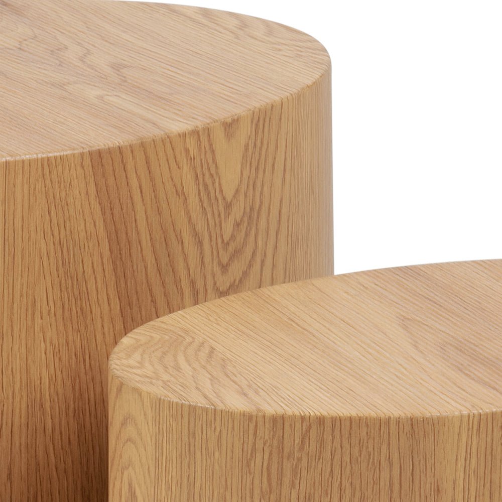 KUYA | סט שולחנות סלון אובליים ממלמין - החזרת מוצר - KUALA