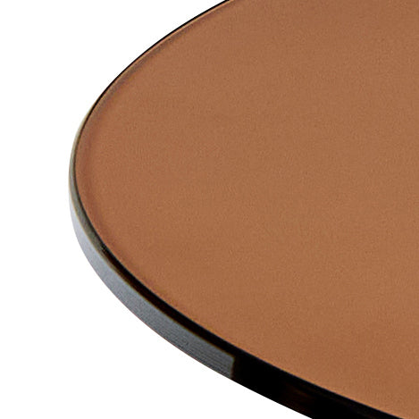 NELE | שולחן צד עגול מזכוכית ומתכת, מגיע בשני גדלים - KUALA