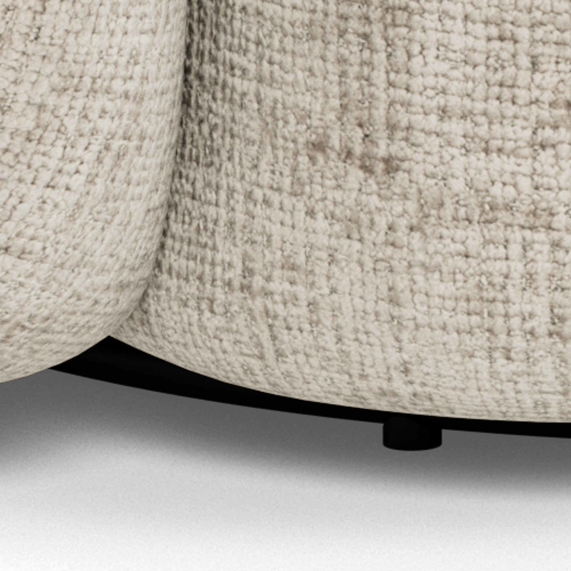 ARIA | כורסא מסתובבת מרופדת בבד אריג