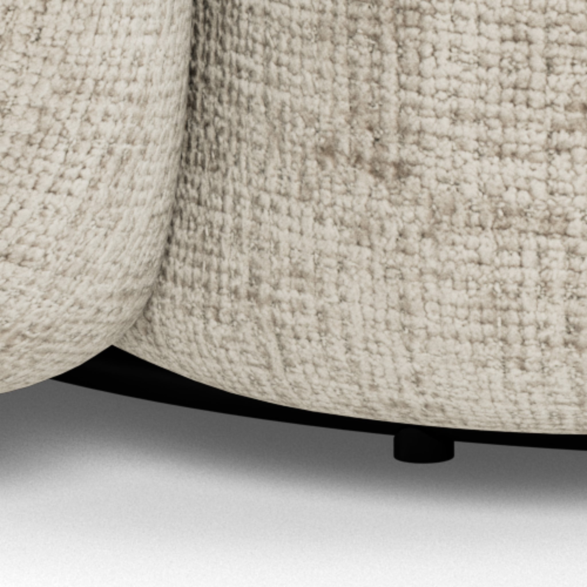 ARIA | כורסא מסתובבת מרופדת בבד אריג