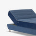 תמונה מזווית מספר 2 של המוצר REY | מיטה וחצי מתכווננת חשמלית בגוון כחול, עם תיפורי קדר