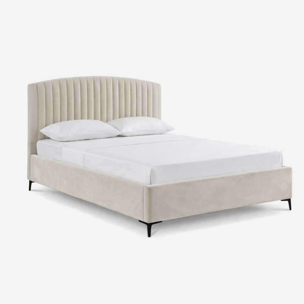 ALFOG | מיטה מודרנית מרופדת בבד קטיפה - KUALA