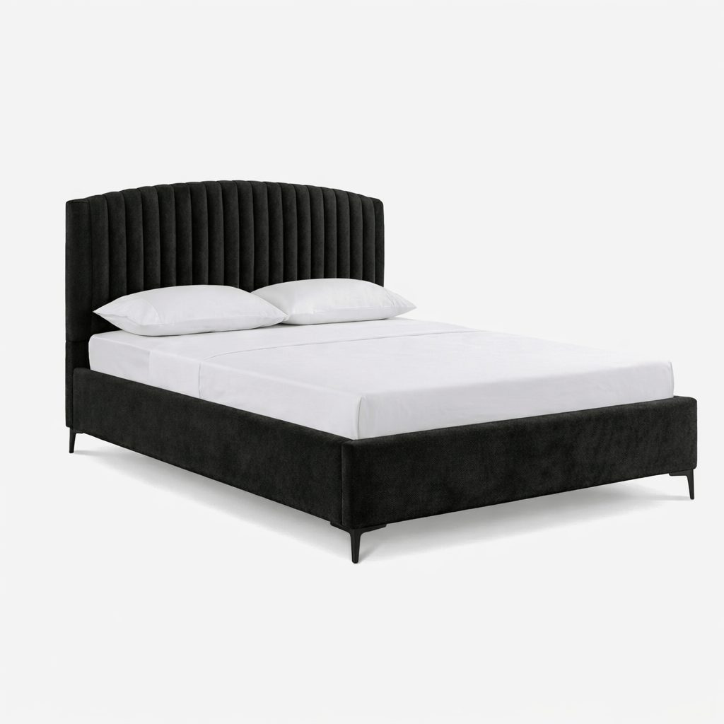 ALFOG | מיטה מודרנית מרופדת בבד קטיפה - KUALA