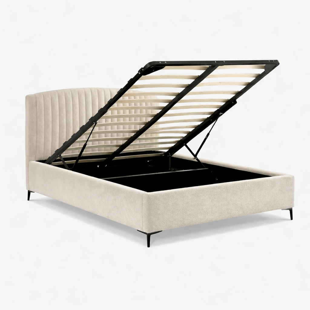 ALFOG | מיטה מודרנית מרופדת בבד קטיפה - KUALA