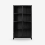 ALMIR | ספריה מברזל וזכוכית, עם מדפים סגורים - KUALA