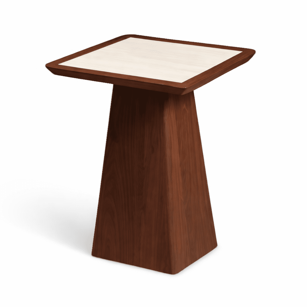 ASATORP | שולחן צד ריבועי מפורניר וטרוורטין, 40/40 ס"מ - KUALA