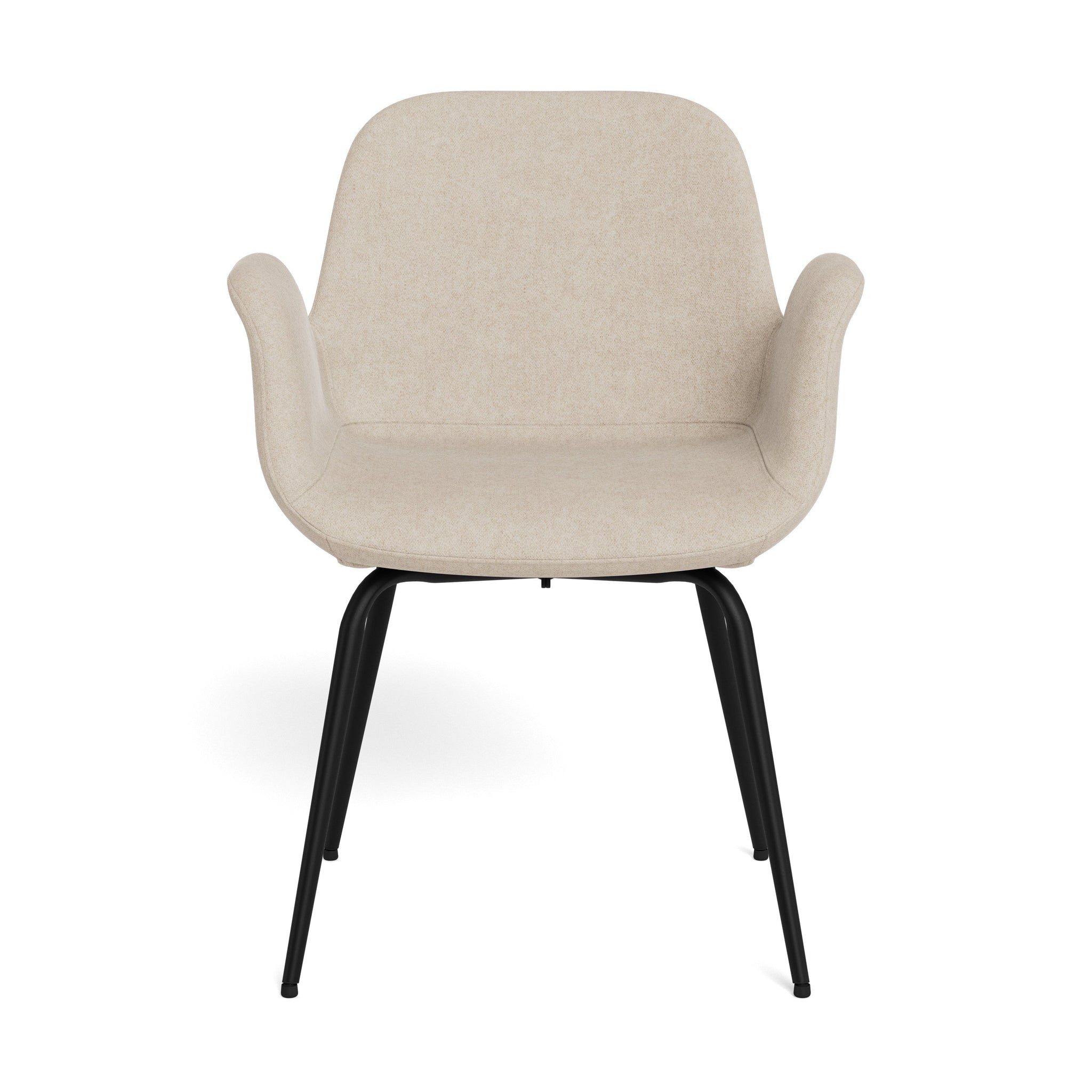 ARLOK | כיסא עם משענות יד מרופד בבד אריג