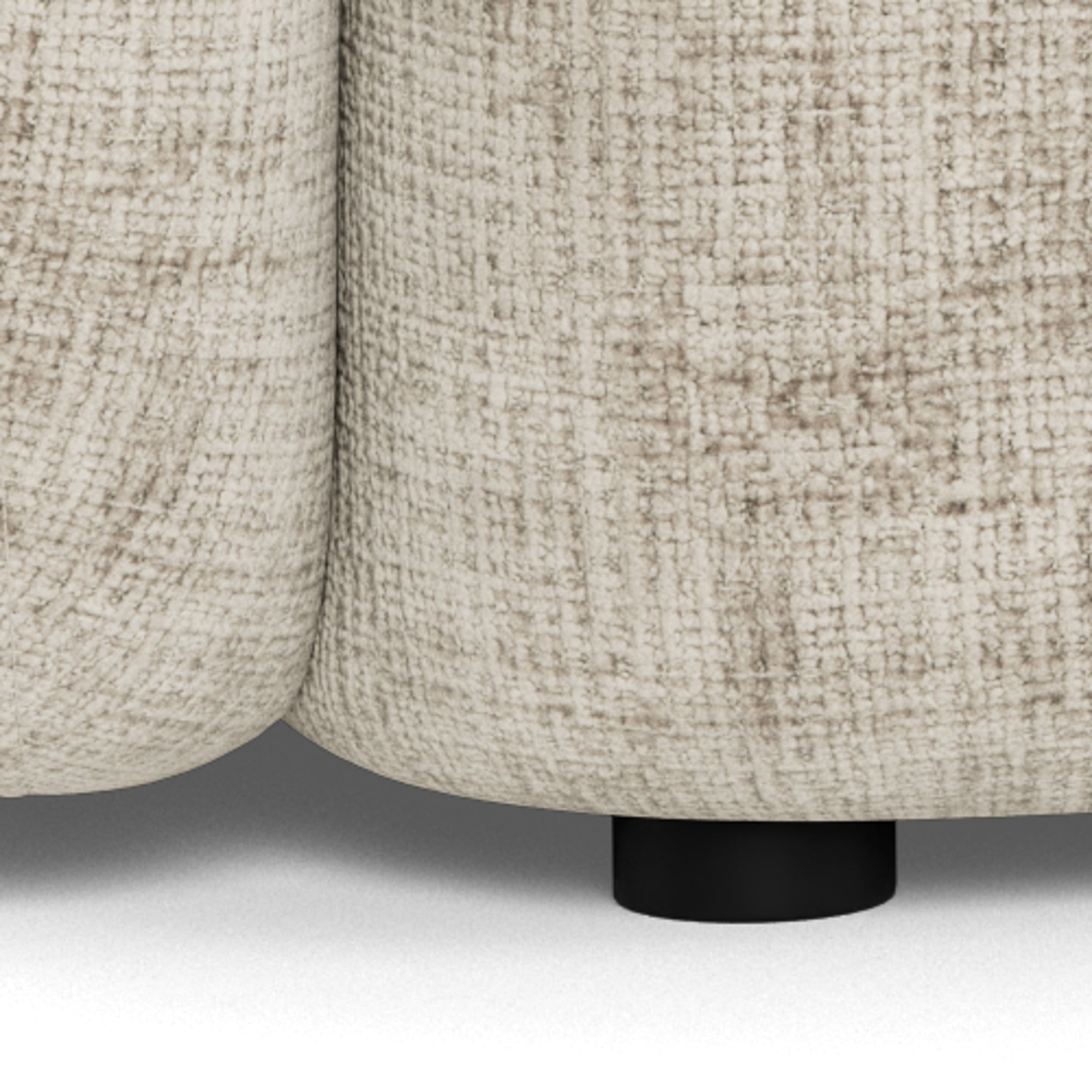 AXISO | ספה דו מושבית מרופדת בבד אריג