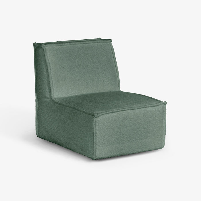 DAVIAN | כורסא בעיצוב נורדי מרופדת בבד בוקלה