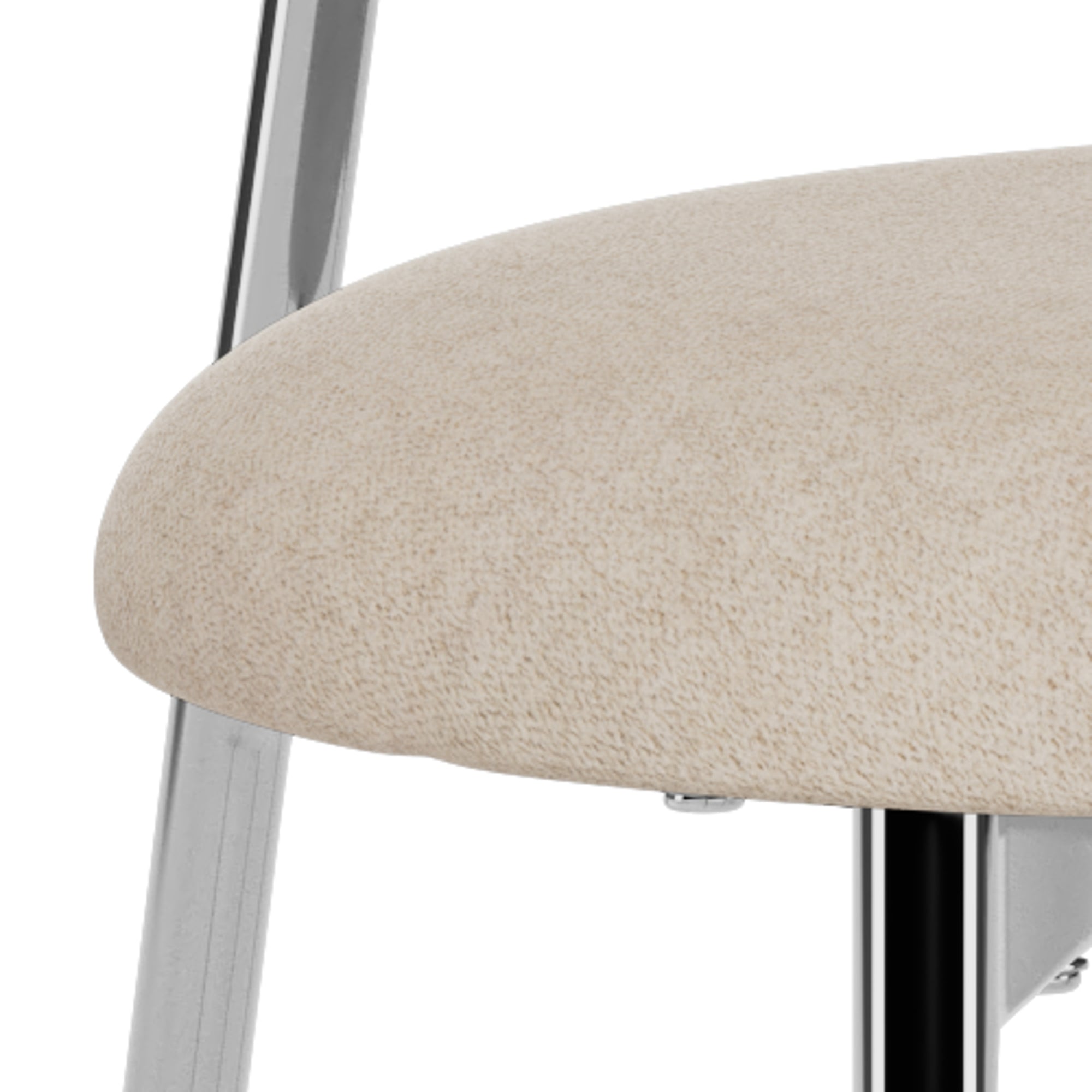 ALTO | כיסא מרופד בבד אריג בשילוב מתכת