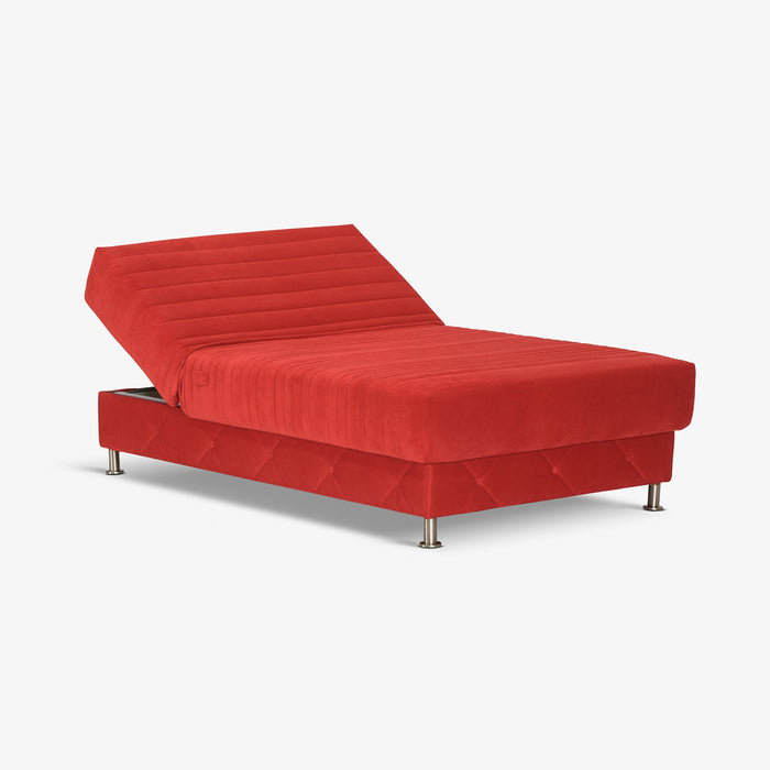 REVA | מיטה וחצי מתכווננת חשמלית בגוון אדום