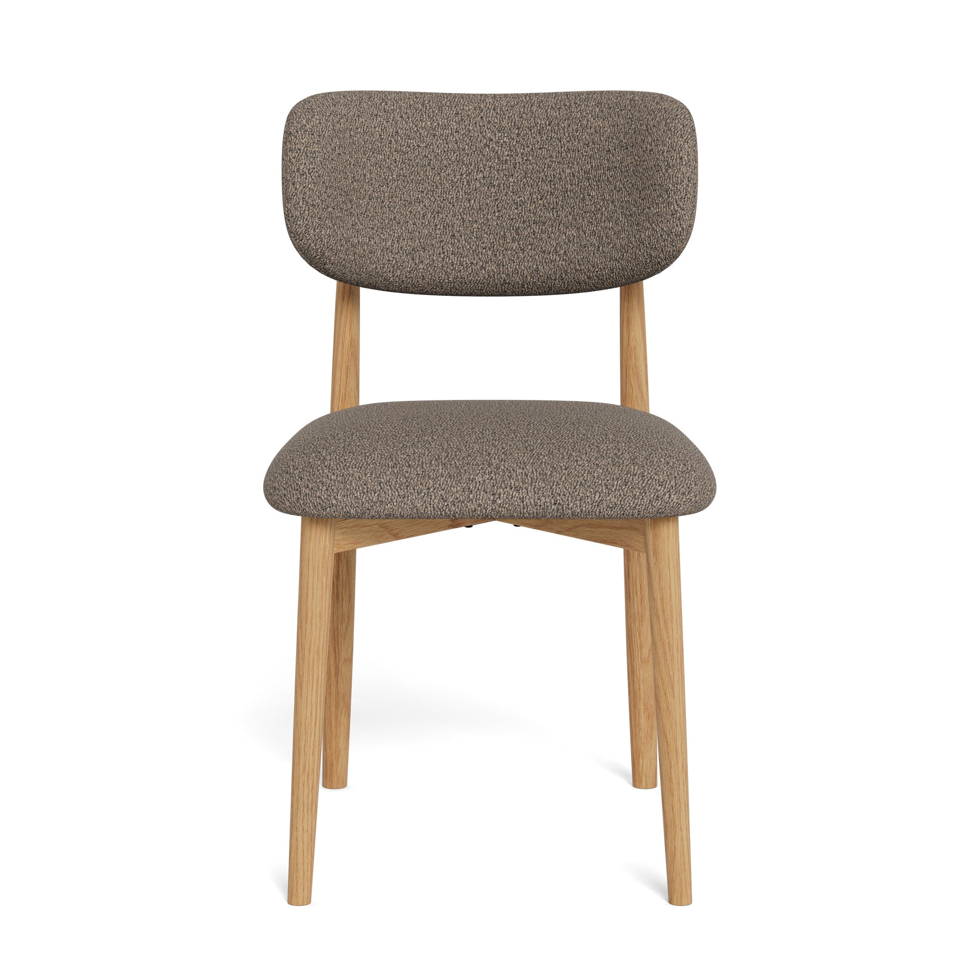 FOMATO | כיסא מרופד בבד אריג בשילוב עץ אלון - KUALA