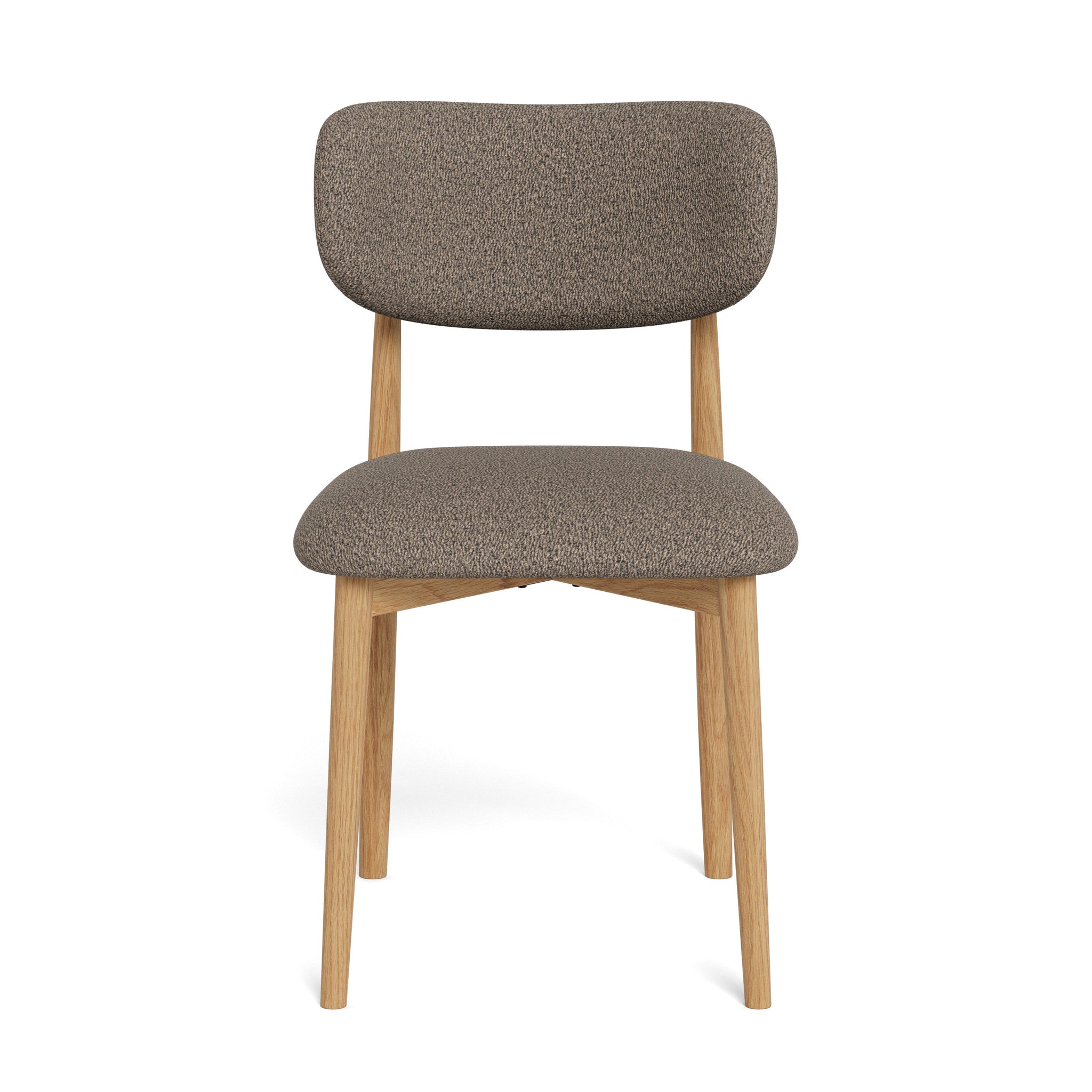 FOMATO | כיסא מרופד בבד אריג בשילוב עץ אלון - KUALA