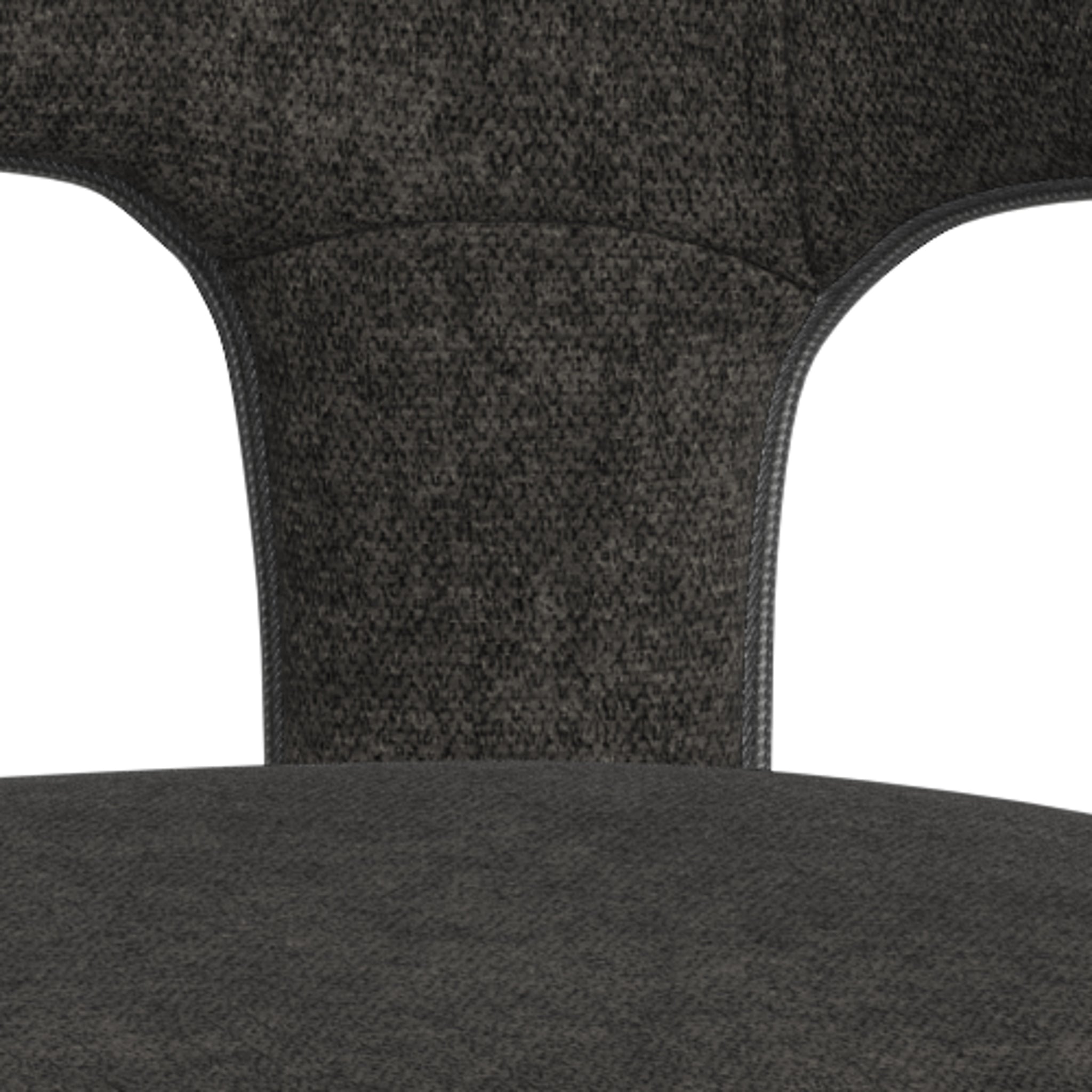 BRICK | כיסא עם משענות יד מרופד בבד אריג