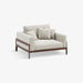 תמונה מזווית מספר 1 של המוצר CHIA | כורסא מעוצבת לסלון עם מסגרת עץ מלא