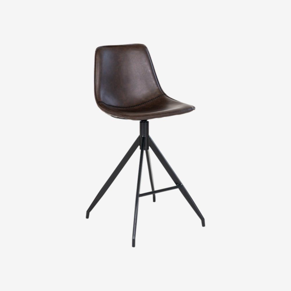 CABINA | כיסא בר מרופד בבד דמוי עור