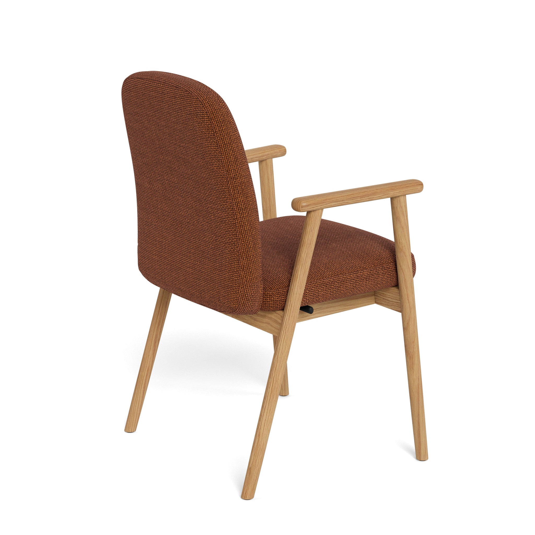 CEDARO | כיסא מרופד בבד אריג בשילוב עץ אלון - KUALA