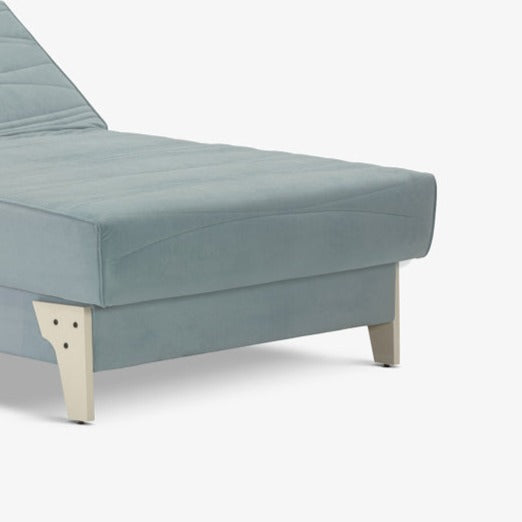 COLOSSUS | מיטה וחצי מתכווננת חשמלית בגוון אפור כחלחל, עם רגליים מעוצבות