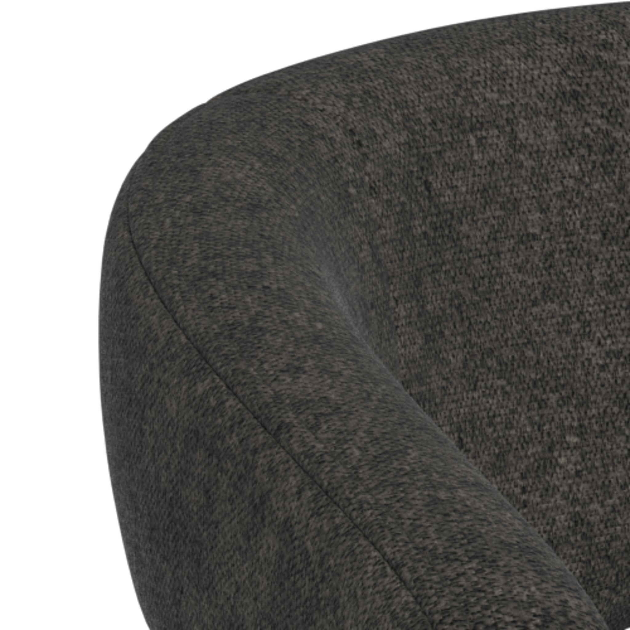 BRICK | כיסא עם משענות יד מרופד בבד אריג