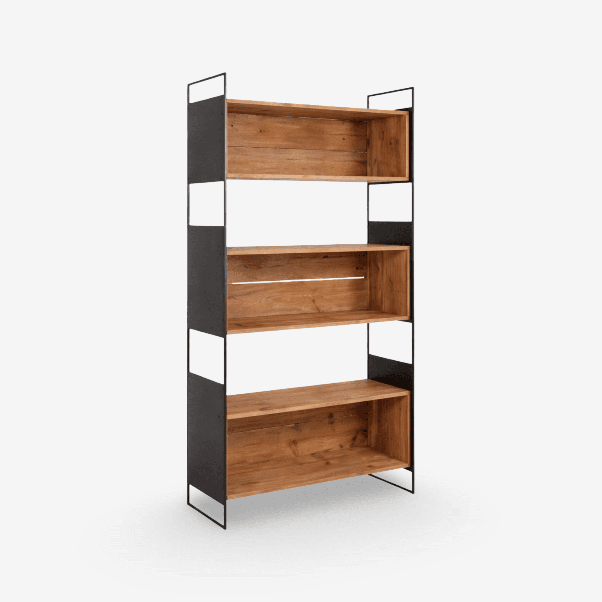 DABI | יחידת מדפים מעץ ממחוזר וברזל, עם מדפים פתוחים - KUALA