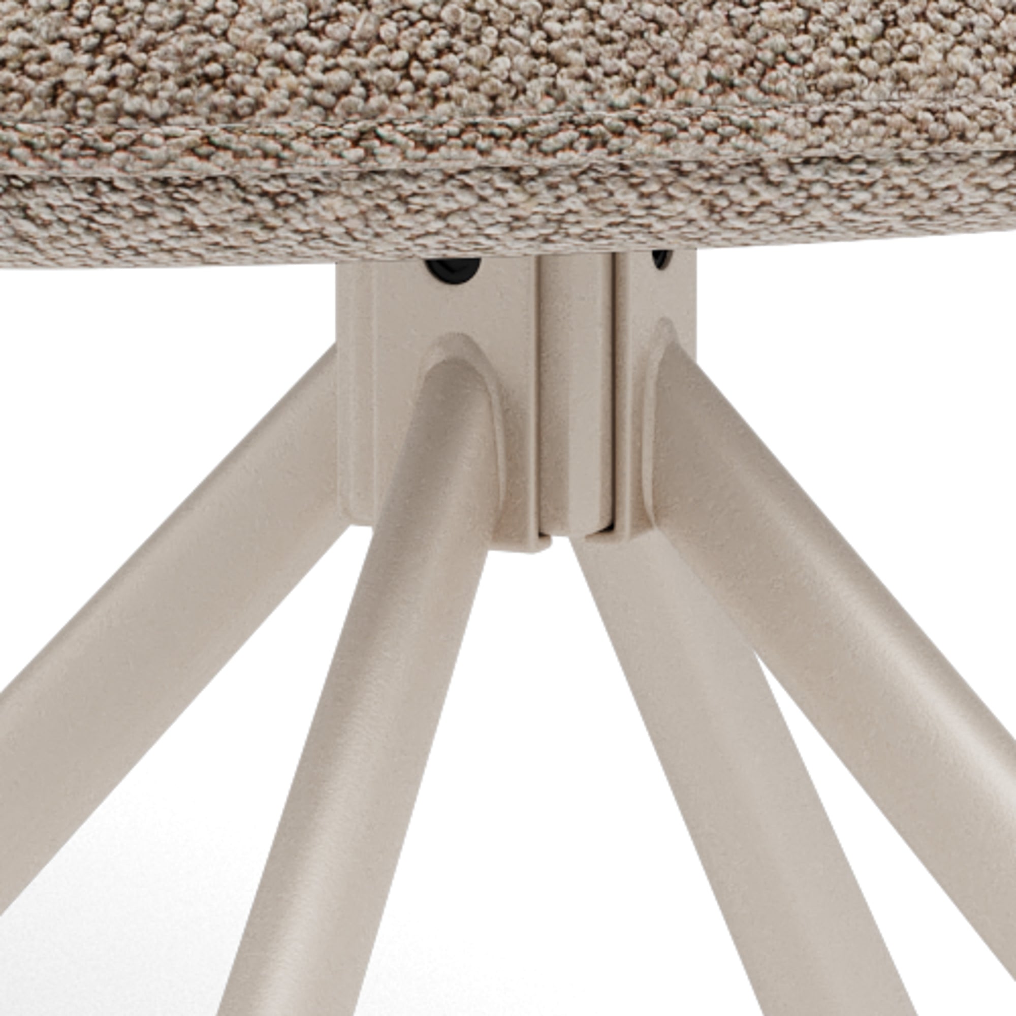 ASHU | כיסא מסתובב מרופד בבד אריג - KUALA