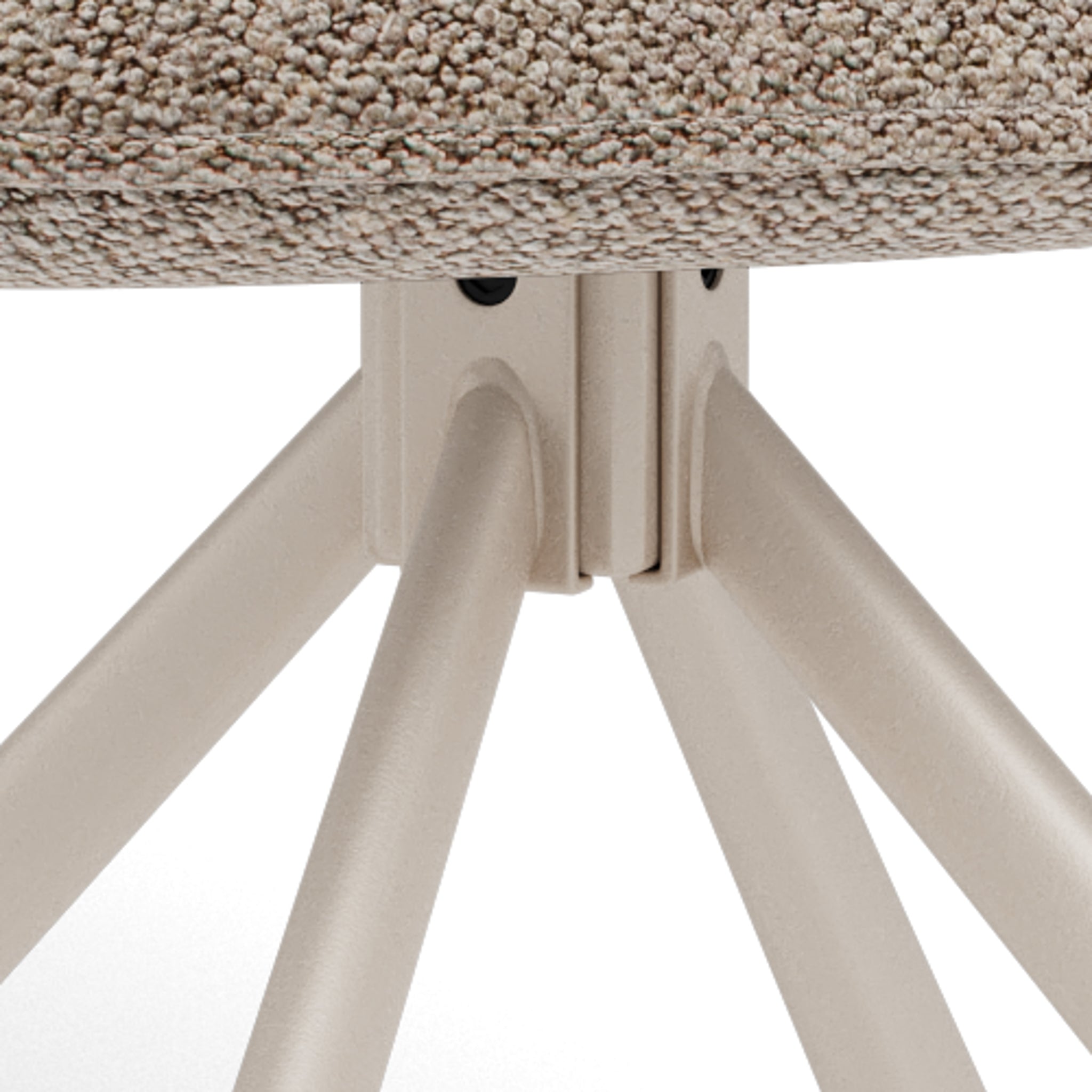 ASHU | כיסא מסתובב מרופד בבד אריג - KUALA