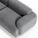 תמונה מזווית מספר 3 של המוצר BUNJI | ספה דו מושבית נורדית בבד אריג רוחב 240 ס"מ, גוון אפור כהה