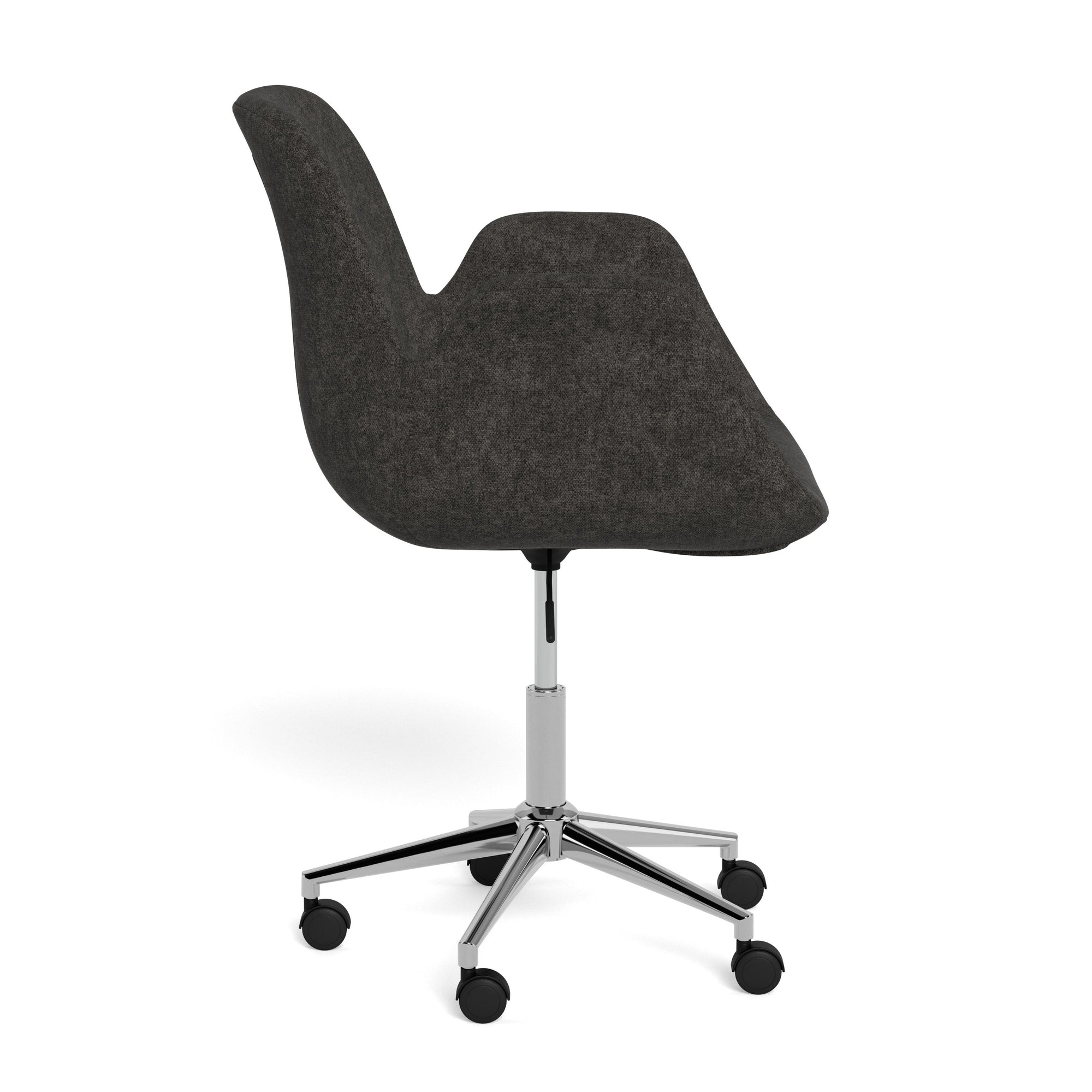 WEST | כיסא משרדי עם גלגלים מרופד בבד אריג - KUALA