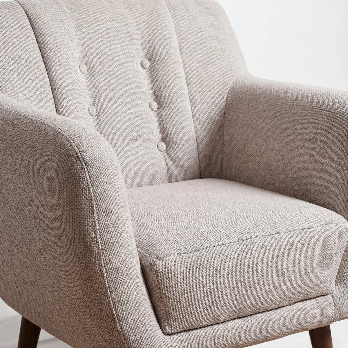 EBBEMO | כורסת וינטאג' מרופדת בבד אריג - KUALA