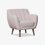 EBBEMO | כורסת וינטאג' מרופדת בבד אריג - KUALA