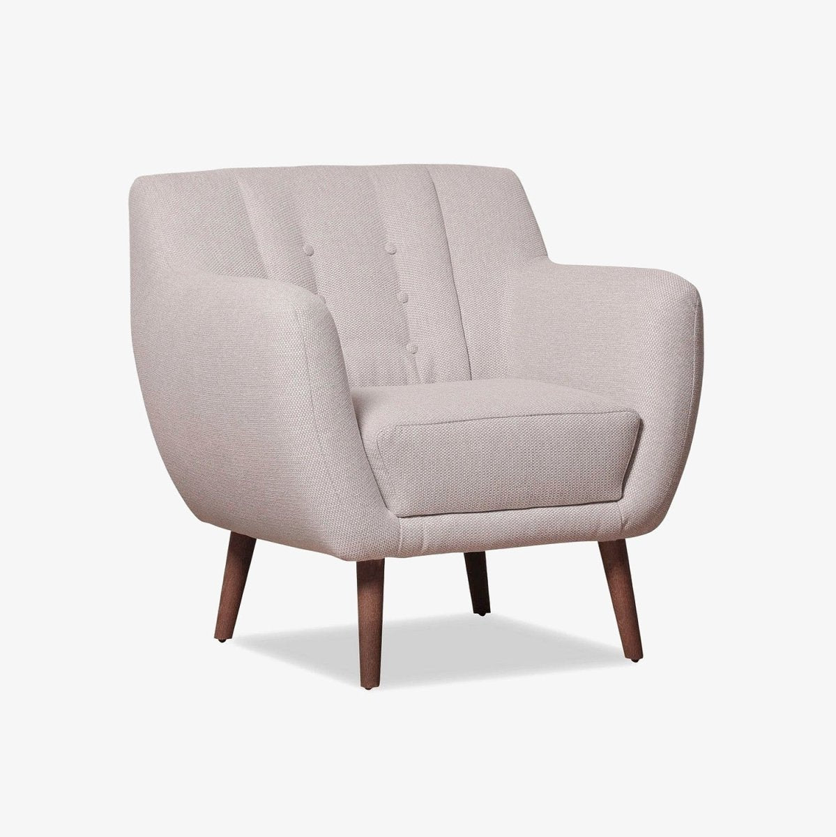 EBBEMO | כורסת וינטאג' מרופדת בבד אריג - KUALA