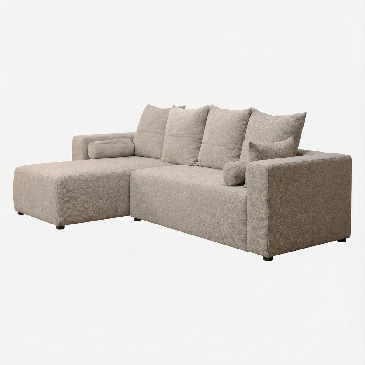 EDDAL | ספת שזלונג מודרנית מרופדת בבד אריג - KUALA