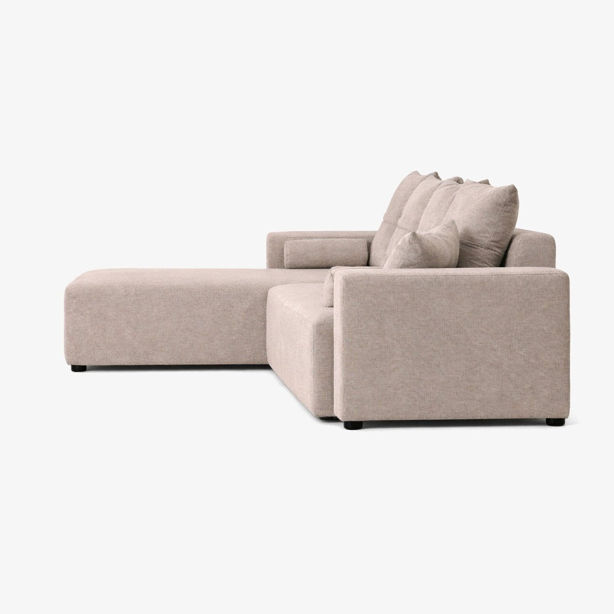 EDDAL | ספת שזלונג מודרנית מרופדת בבד אריג - KUALA