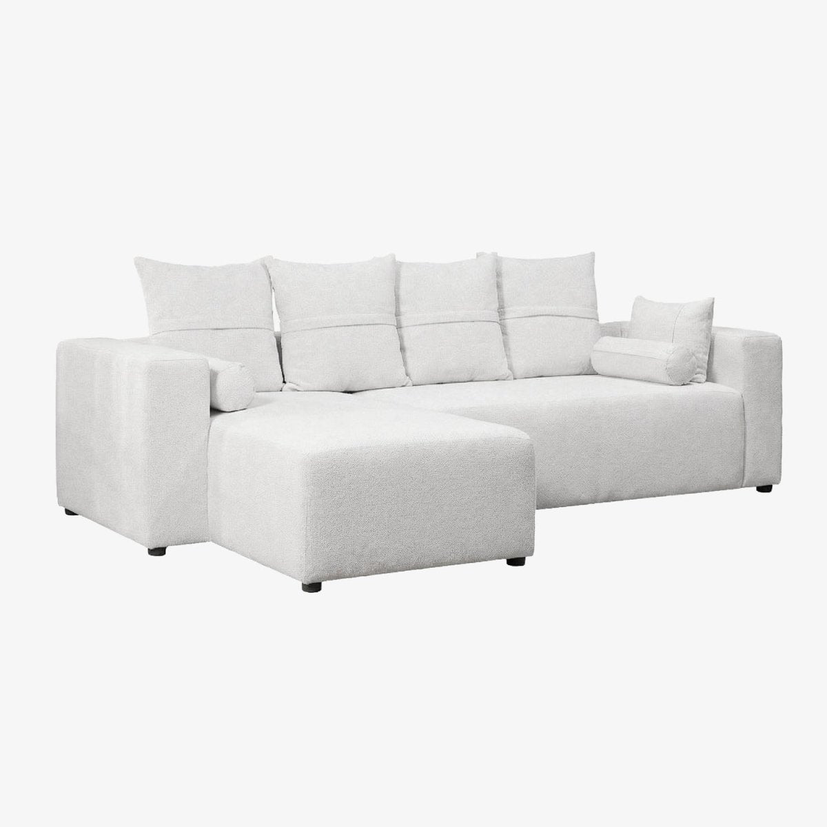 EDDAL | ספת שזלונג מודרנית מרופדת בבד אריג - KUALA