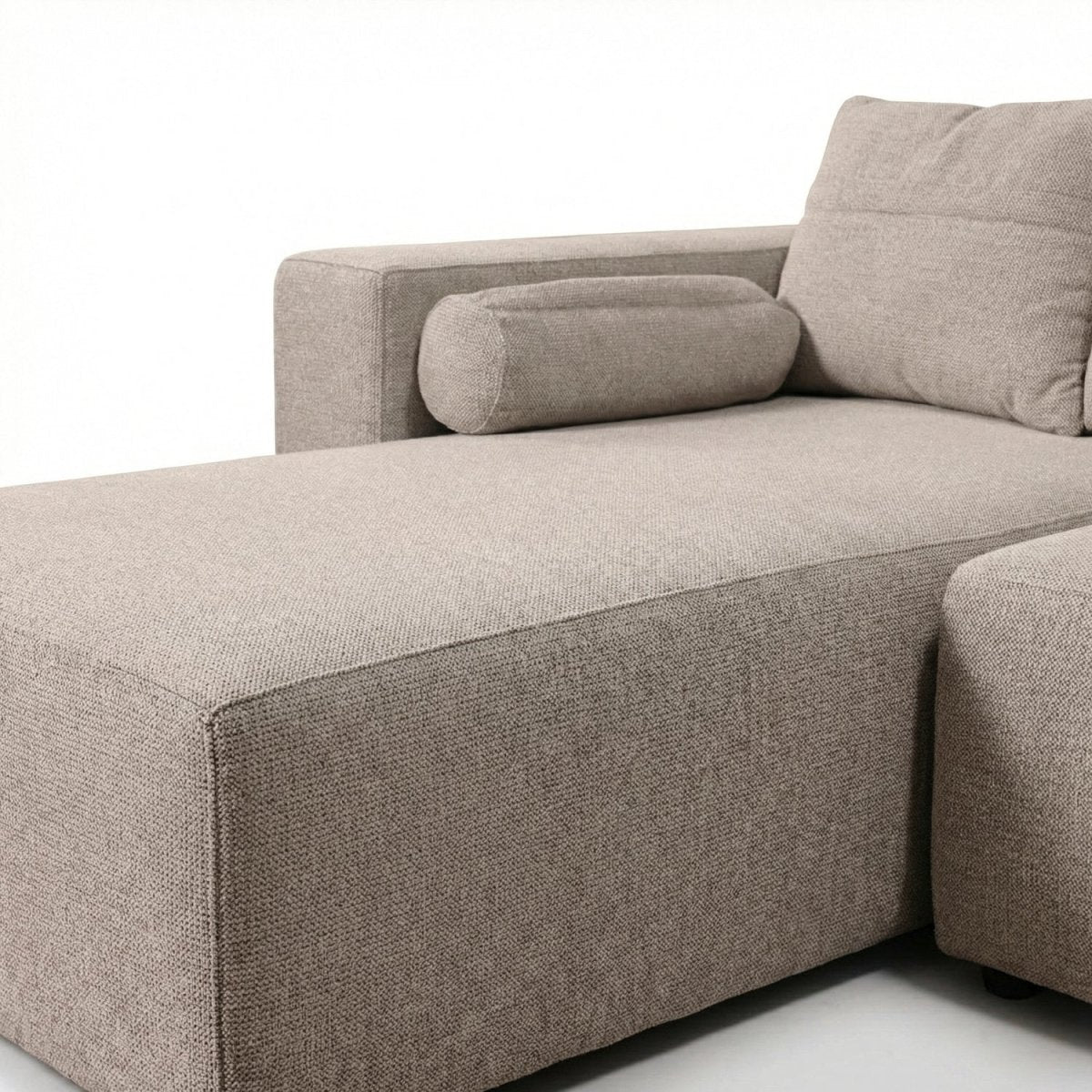 EDDAL | ספת שזלונג מודרנית מרופדת בבד אריג - KUALA