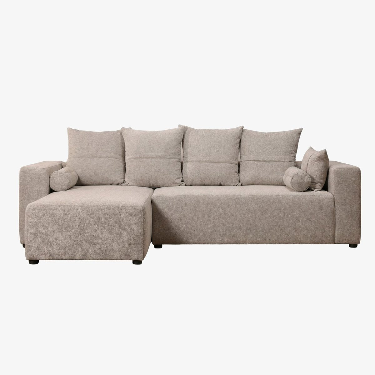 EDDAL | ספת שזלונג מודרנית מרופדת בבד אריג - KUALA