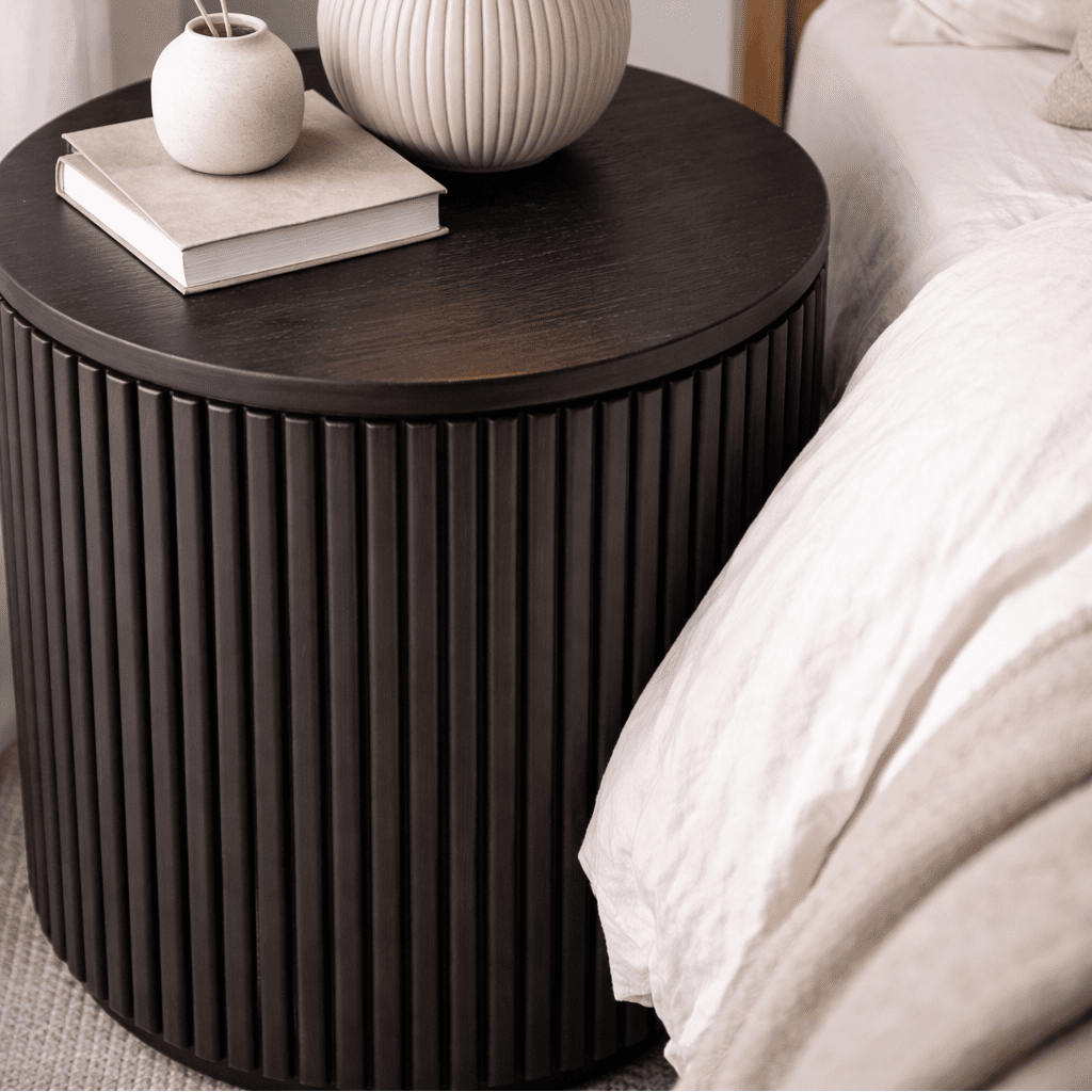 EIRAD | שולחן צד עגול מפורניר, קוטר 50 ס"מ - KUALA