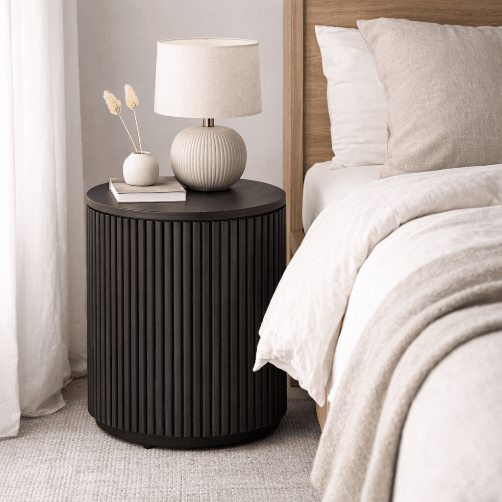 EIRAD | שולחן צד עגול מפורניר, קוטר 50 ס"מ - KUALA