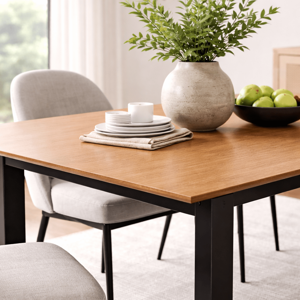 ELDARU | שולחן אוכל מלבני 230/100 ס"מ, נפתח ל - 330 ס"מ עד 10 סועדים - KUALA