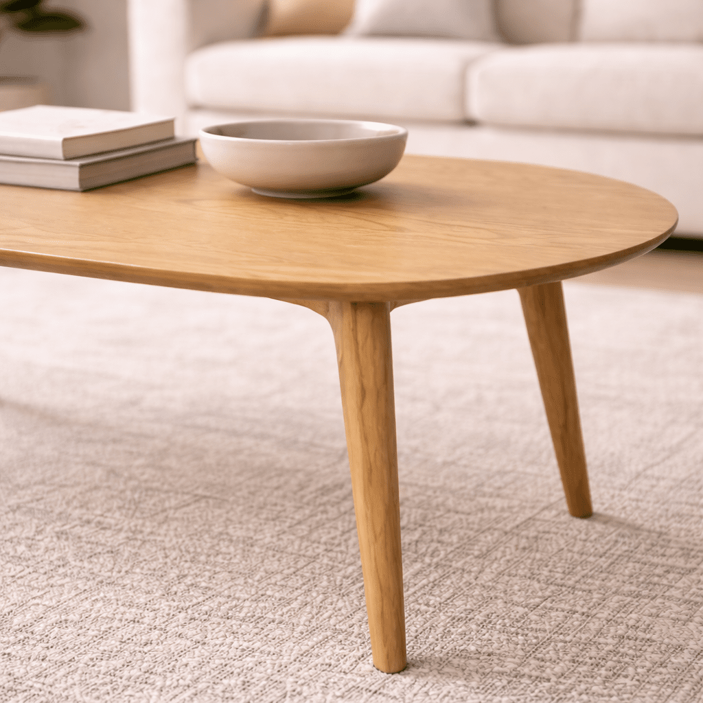 ELDENA | שולחן סלון אובלי מעץ, 120/47 ס"מ - KUALA