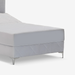 תמונה מזווית מספר 3 של המוצר ORGANA | מיטה וחצי מתכווננת חשמלית בגוון אפור, עם גב מעוצב