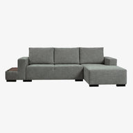 ימין (למסתכלים מול הספה) / אפור ירקרק