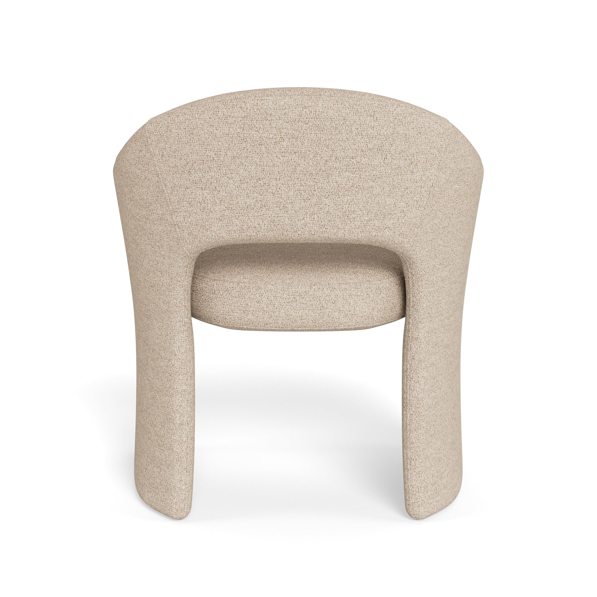 BRICKO | כיסא מרופד בבד בוקלה עם משענות יד - KUALA