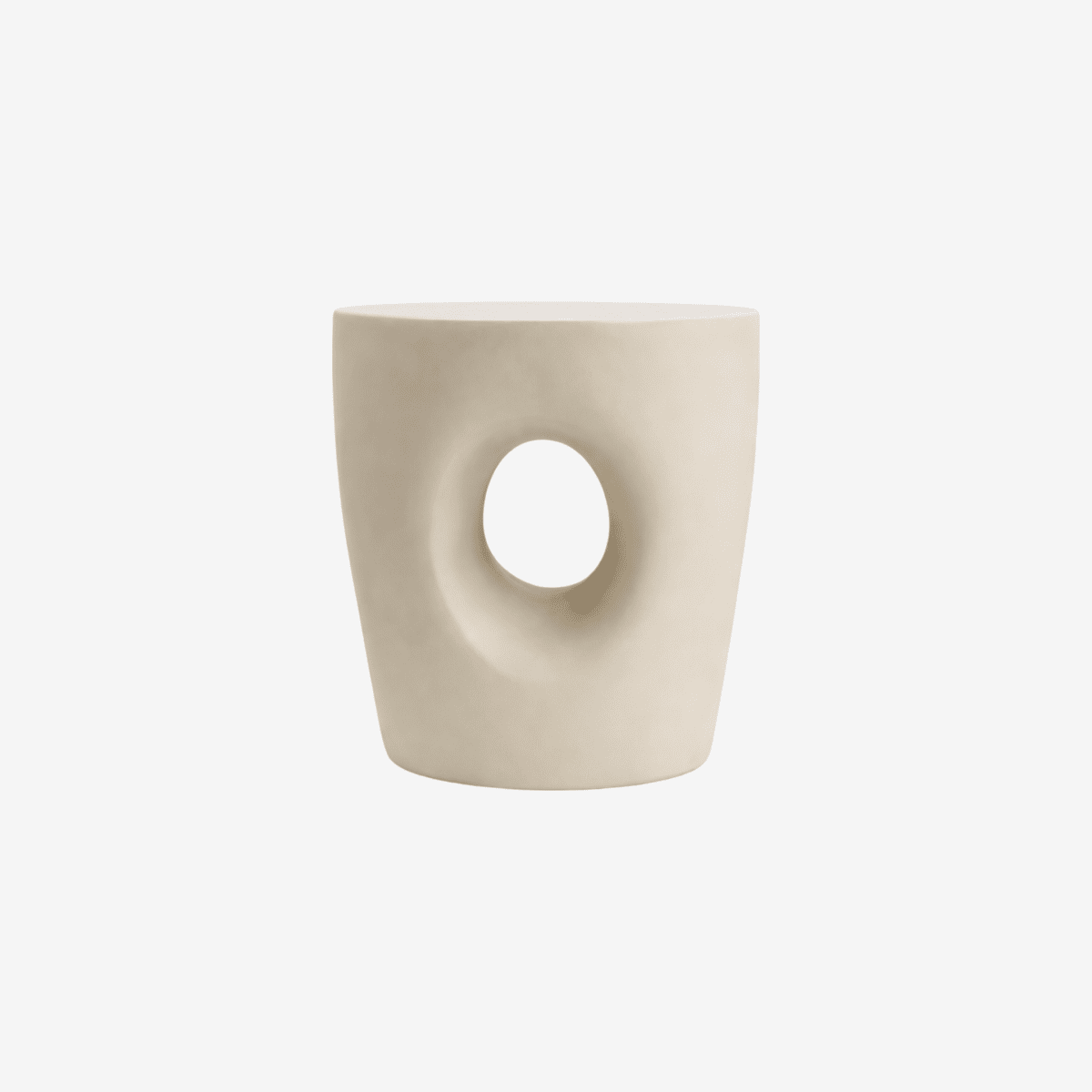 GEIR | שולחן צד אמורפי מפיברגלס, קוטר 40 ס"מ - KUALA