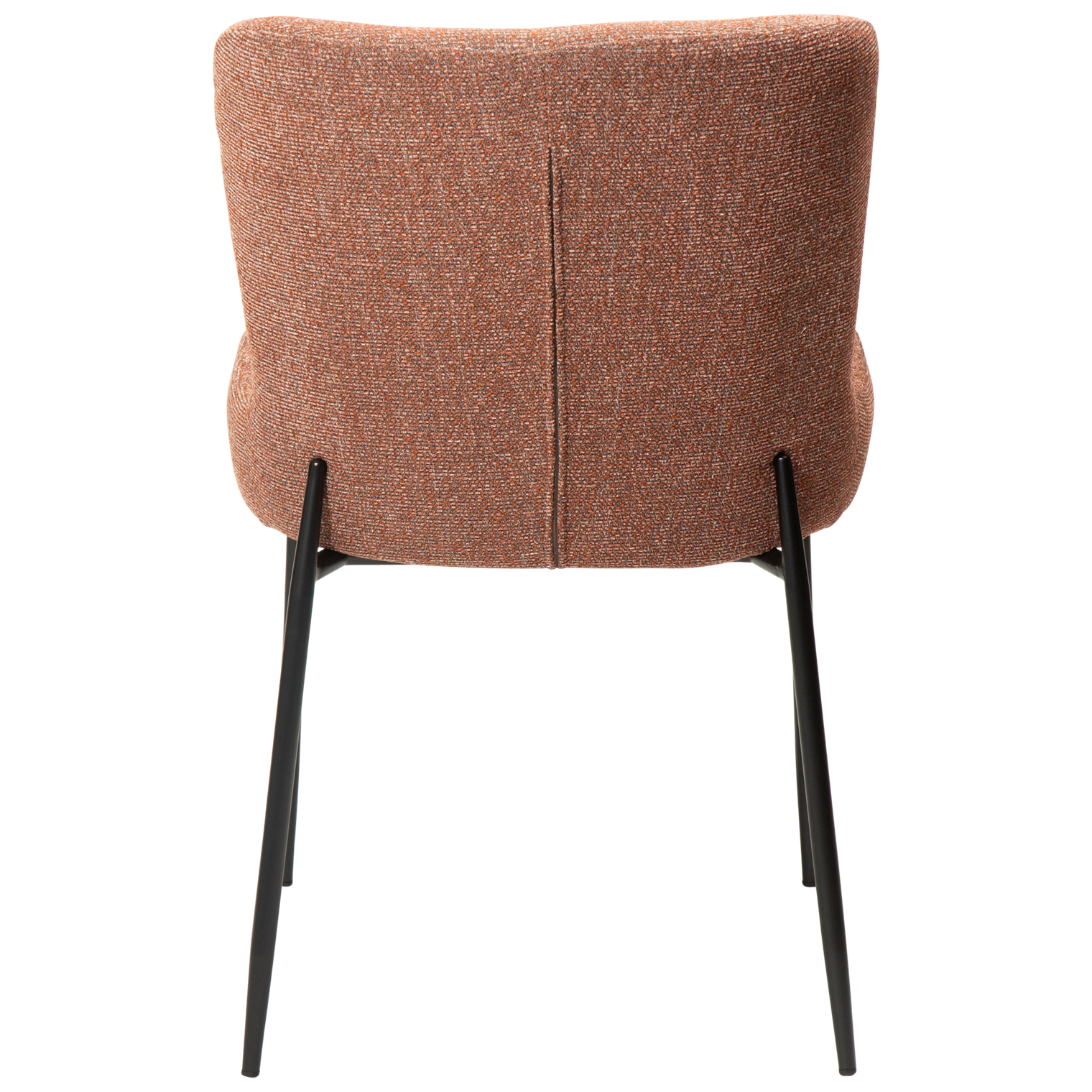 URBINA | כיסא מרופד בבד בוקלה בשילוב רגלי מתכת