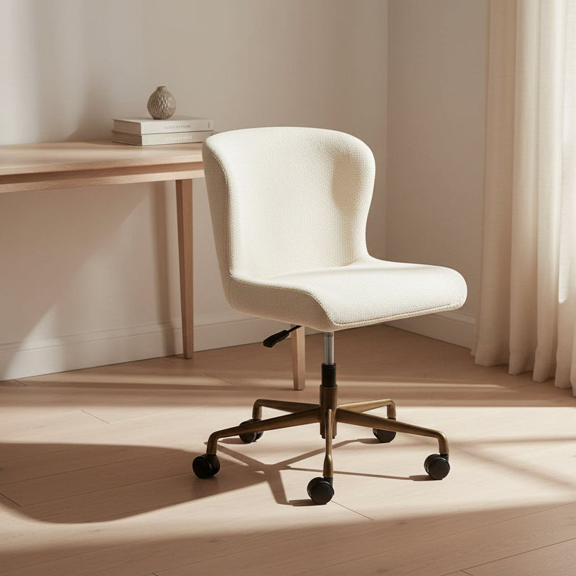 TALISA | כיסא משרדי מרופד בבד בוקלה