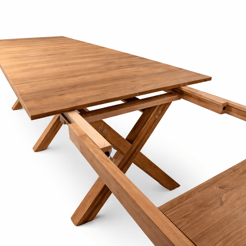 GORALO | שולחן אוכל מלבני 200/100 ס"מ, נפתח ל - 500 ס"מ עד 20 סועדים - KUALA