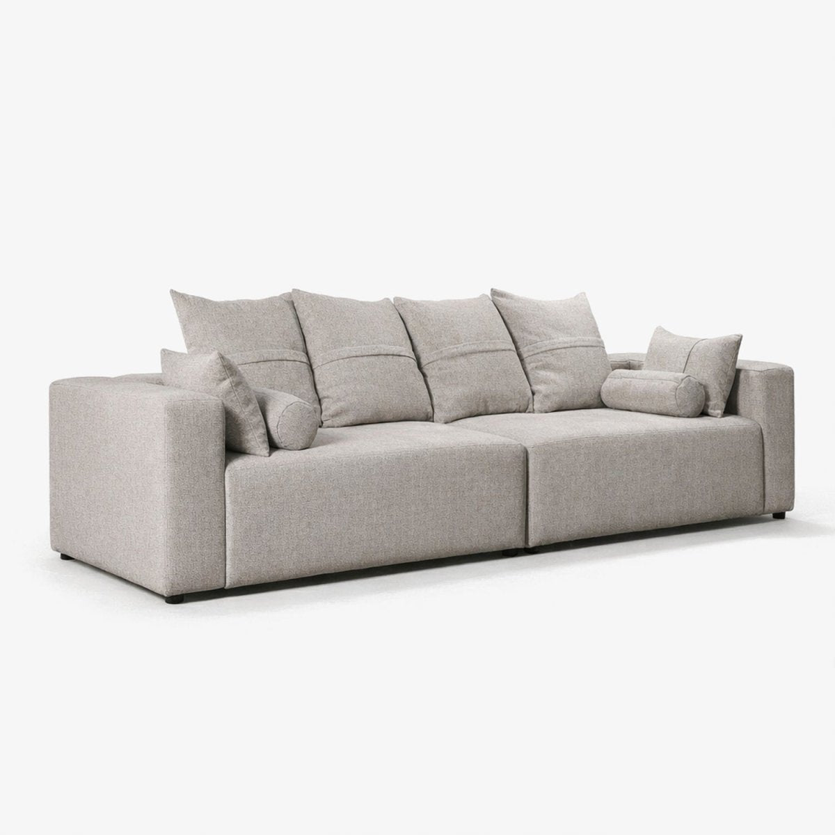 GUDRRI | ספה תלת מושבית מודרנית מרופדת בבד אריג - KUALA